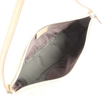Gucci GG Canvas Beige Leather Shoulder Bag Hand Pouch