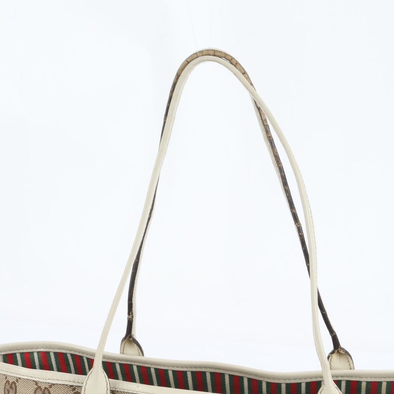 Gucci GG Canvas New Brit Leather Tote