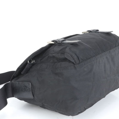 Prada Tessuto Nylon Triangle Logo Shoulder Bag Crossbody Messenger Black