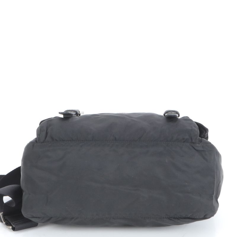 Prada Tessuto Nylon Triangle Logo Shoulder Bag Crossbody Messenger Black