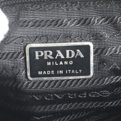 Prada Tessuto Nylon Triangle Logo Shoulder Bag Crossbody Messenger Black