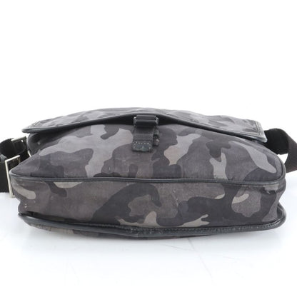 Prada Tessuto Nylon Camouflage Leather Shoulder Bag Crossbody Messenger