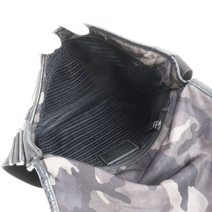 Prada Tessuto Nylon Camouflage Leather Shoulder Bag Crossbody Messenger
