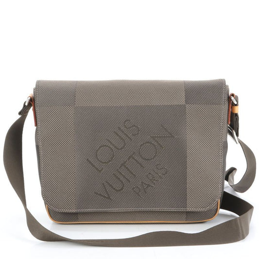 Louis Vuitton Damier Jean Petit Messager Tail Leather Shoulder Bag