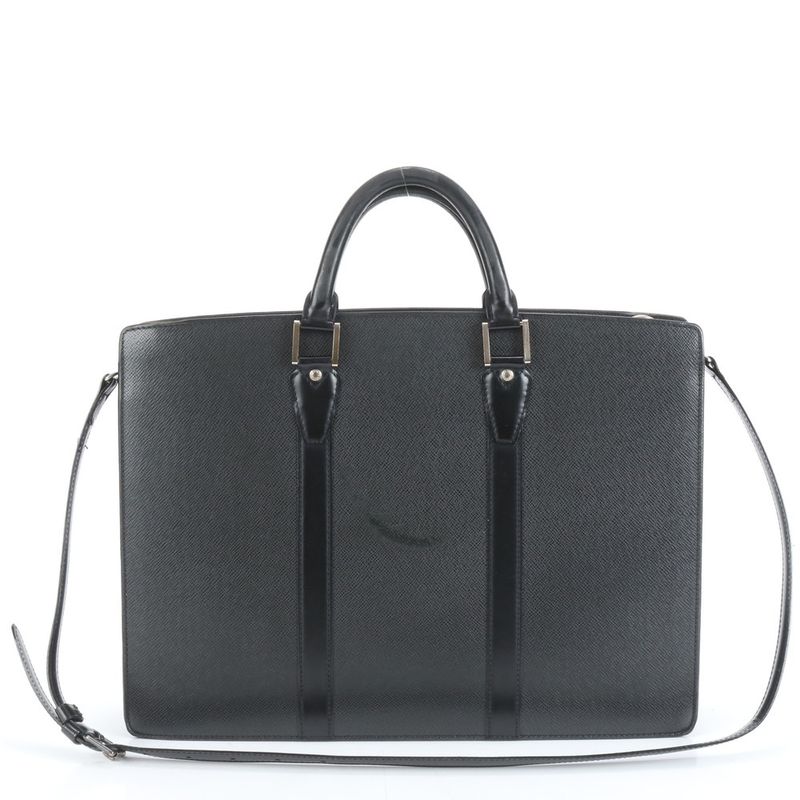 Louis Vuitton Taiga Porte Document Rosemary Leather 2-Way Business Bag