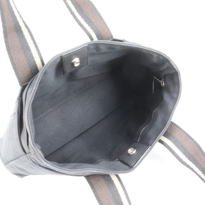 Hermes Troca Horizontal MM Leather Canvas Tote Shoulder Commuting Black