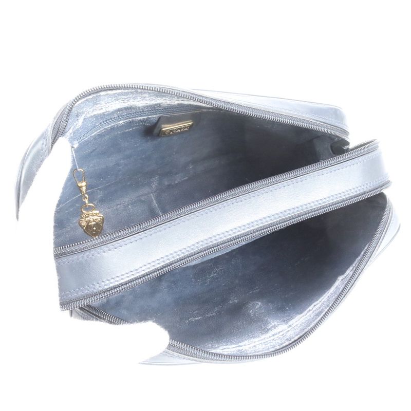 Gucci Vintage Micro GG 001 86 Leather Shoulder Bag Crossbody Navy