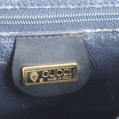 Gucci Vintage Micro GG 001 86 Leather Shoulder Bag Crossbody Navy