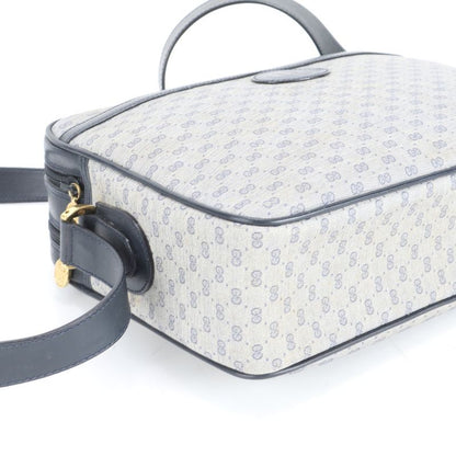 Gucci Vintage Micro GG 001 86 Leather Shoulder Bag Crossbody Navy