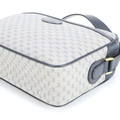 Gucci Vintage Micro GG 001 86 Leather Shoulder Bag Crossbody Navy