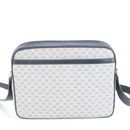 Gucci Vintage Micro GG 001 86 Leather Shoulder Bag Crossbody Navy