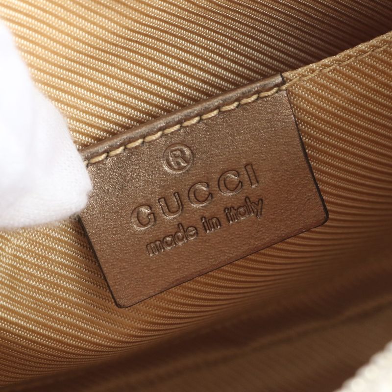 Gucci GG Canvas 005 Leather Shoulder Bag