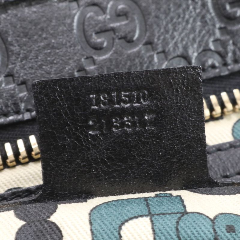 Guccissima Leather Tote Shoulder Business Commuting Black A4