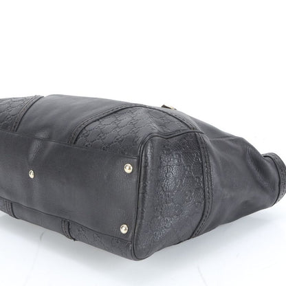 Guccissima Leather Tote Shoulder Business Commuting Black A4