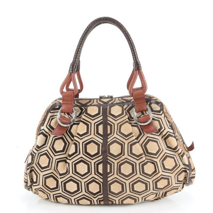 Bvlgari Calf Hair Leather Poly Large Tote