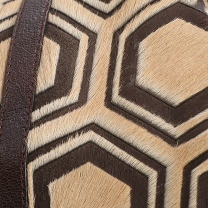 Bvlgari Calf Hair Leather Poly Large Tote