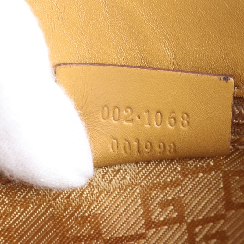 Gucci Jackie 002 Leather Shoulder Bag Hand Pink Mem