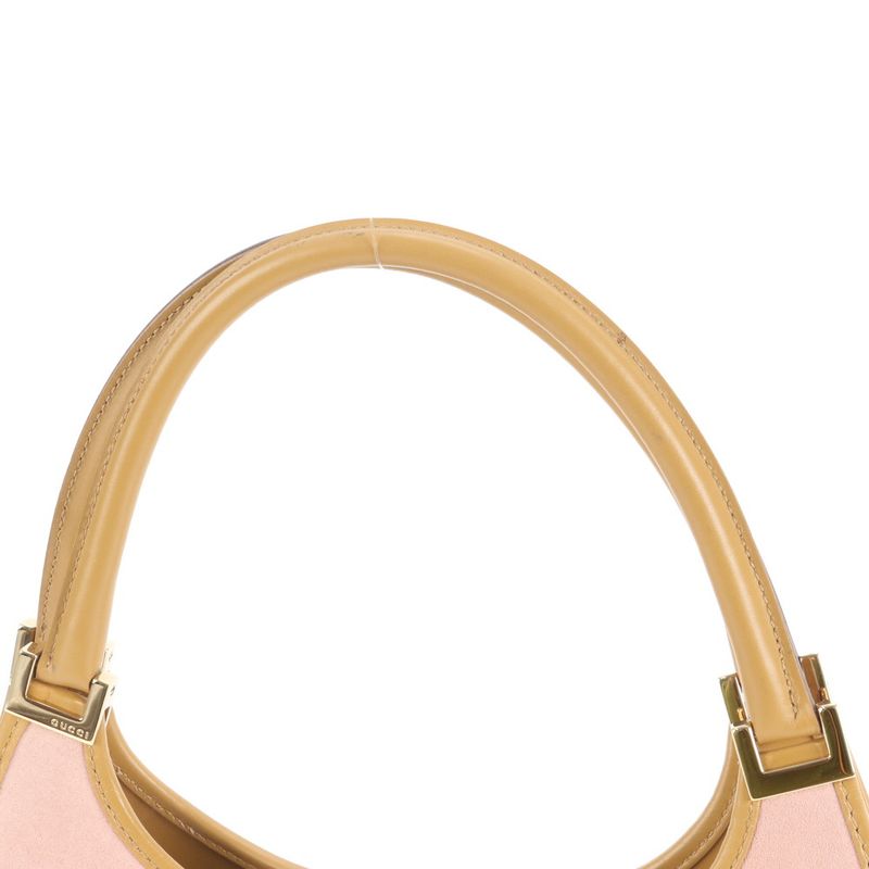 Gucci Jackie 002 Leather Shoulder Bag Hand Pink Mem