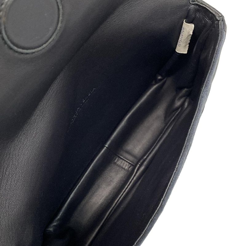 Bottega Veneta Shoulder Bag Rialto Eyes Black Chain Leather
