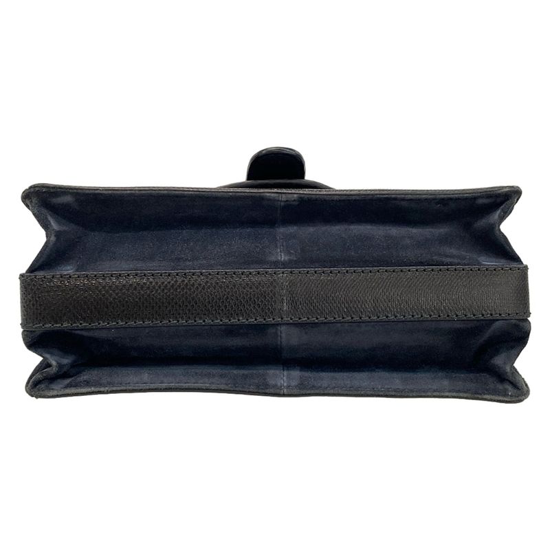 Bottega Veneta Shoulder Bag Rialto Eyes Black Chain Leather