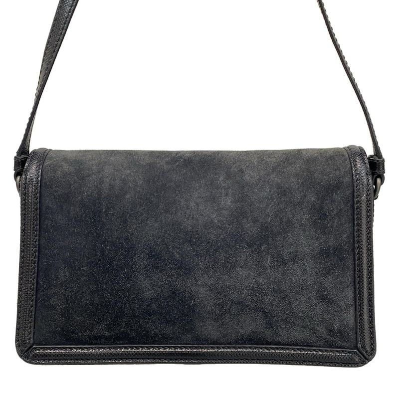 Bottega Veneta Shoulder Bag Rialto Eyes Black Chain Leather