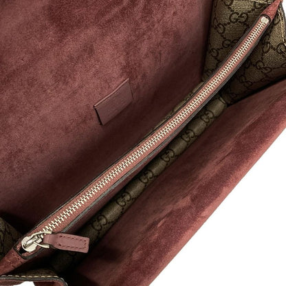Gucci Shoulder Bag Dionysus GG Blooms Beige Ebony Gold Chain