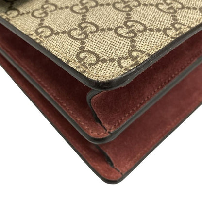 Gucci Shoulder Bag Dionysus GG Blooms Beige Ebony Gold Chain