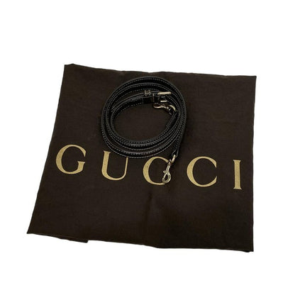 Gucci Handbag Beige Dark Brown Leather