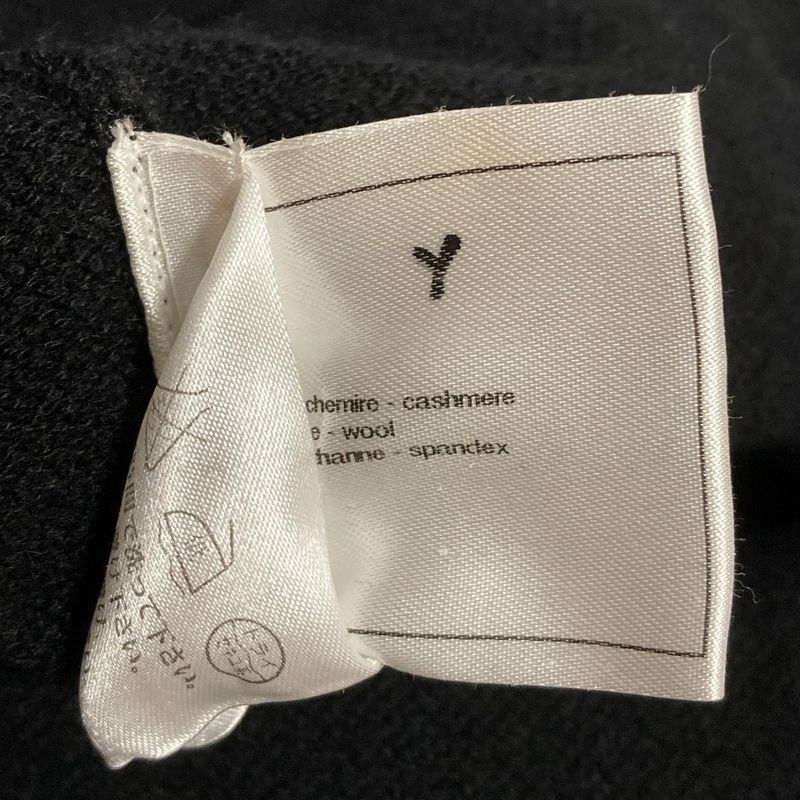 Chanel Cashmere Wool Big Pocket Skirt 34 Black