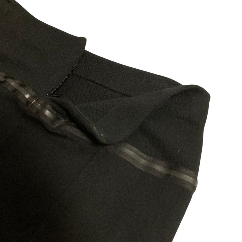Chanel Cashmere Wool Big Pocket Skirt 34 Black