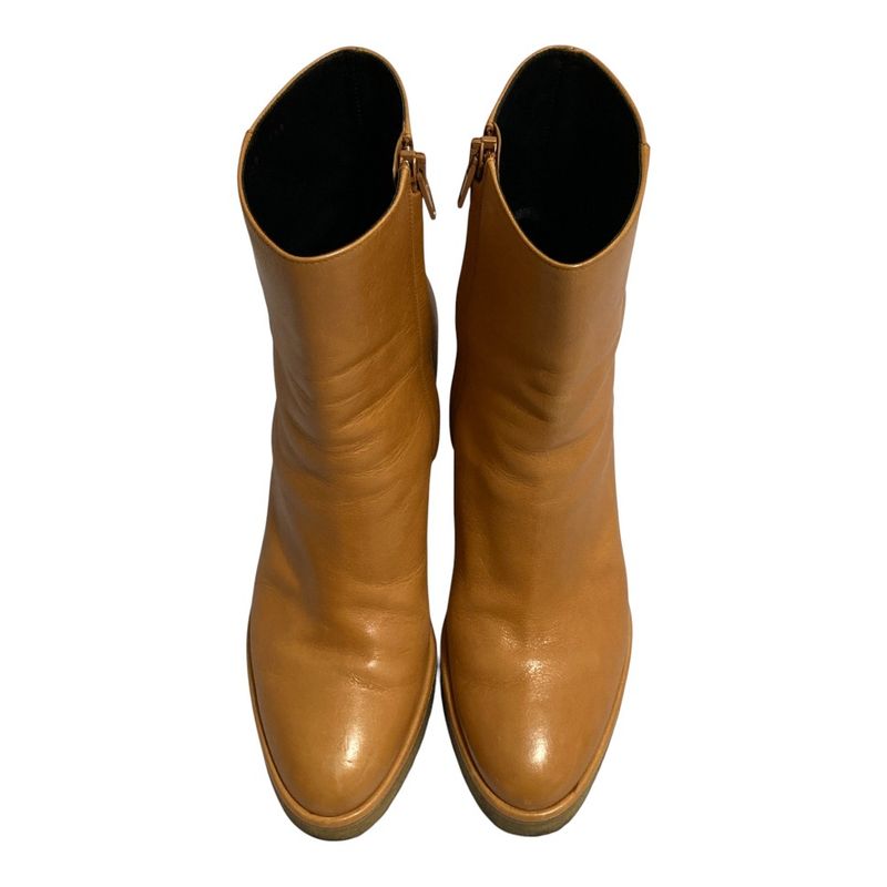 Celine Wedge Cles Side Zip Short Boots 38