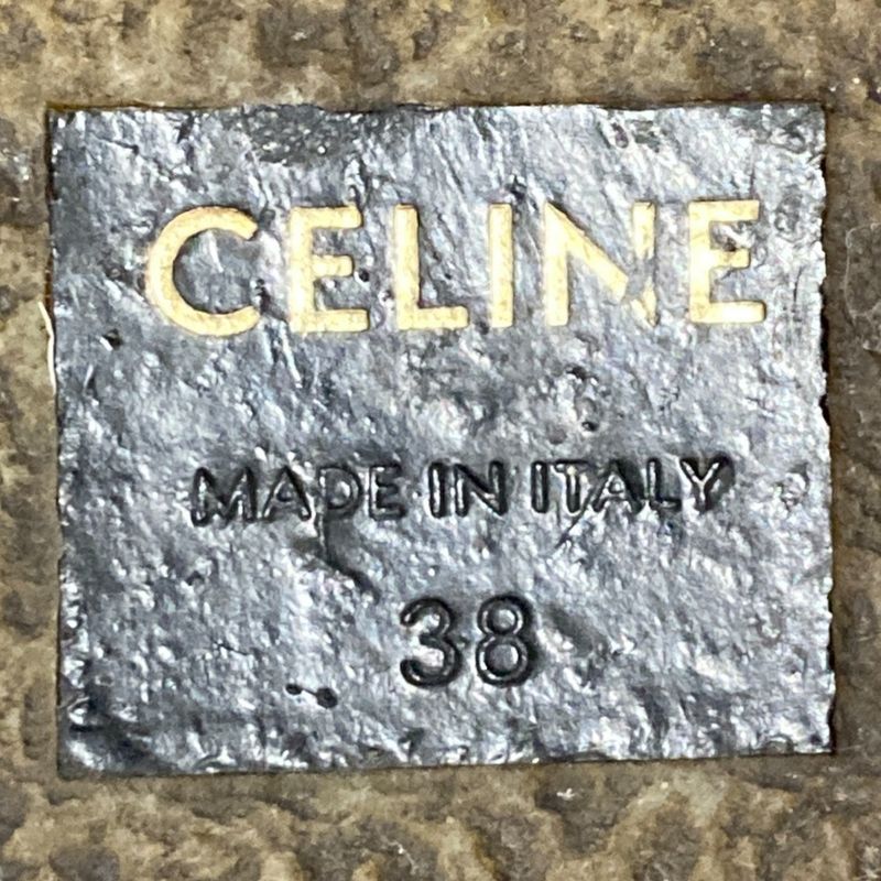 Celine Wedge Cles Side Zip Short Boots 38