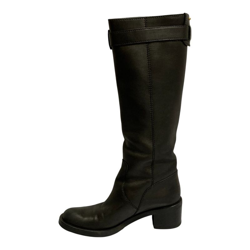Gucci GG Marmont Calf Leather Long Boots Jogger 36.5