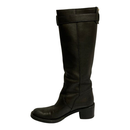 Gucci GG Marmont Calf Leather Long Boots Jogger 36.5