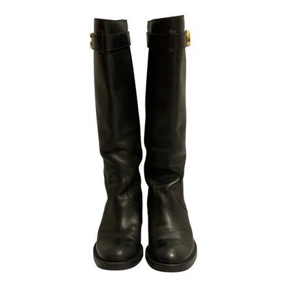 Gucci GG Marmont Calf Leather Long Boots Jogger 36.5