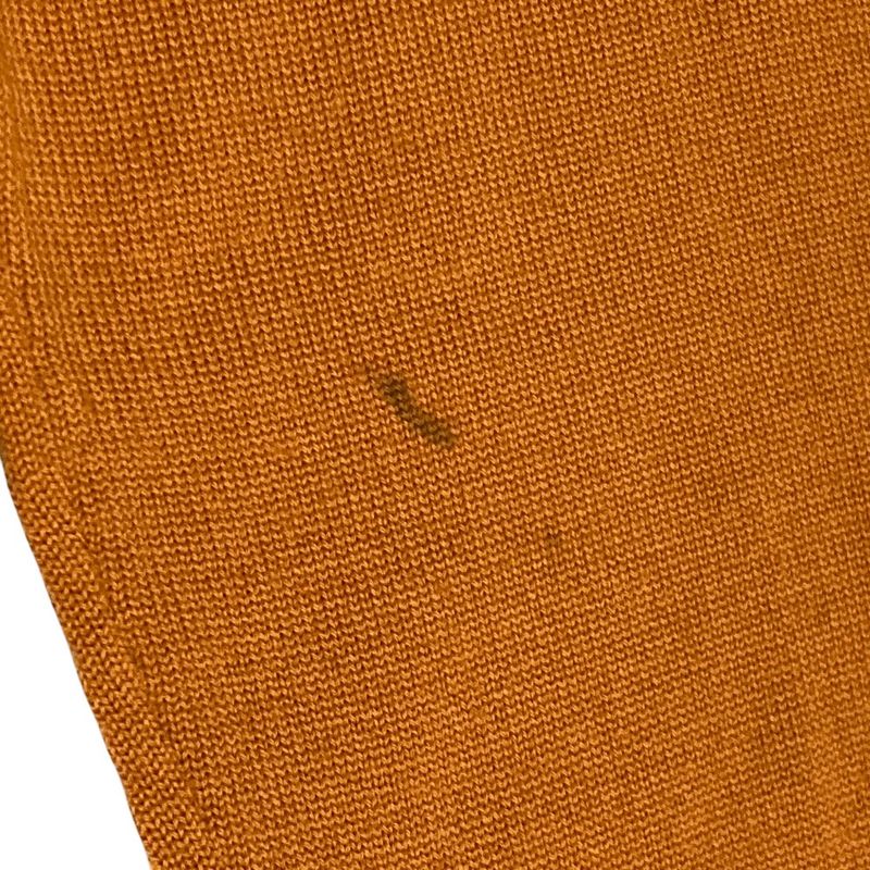 Hermes Turtleneck Wool Knit Sweater M Orange