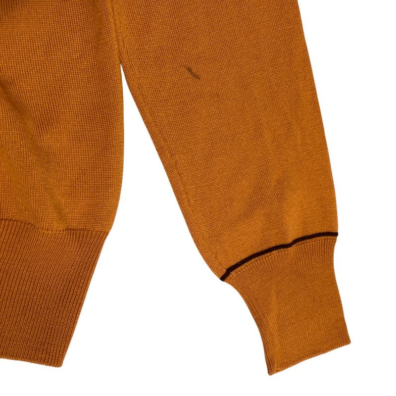 Hermes Turtleneck Wool Knit Sweater M Orange