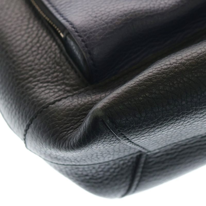 Gucci Cosmopolis Tote Black Blue Leather Silver