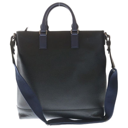 Gucci Cosmopolis Tote Black Blue Leather Silver