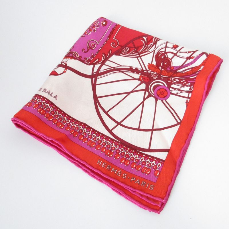 Hermes Coupe de Gala Carre 45 Silk Scarf Red
