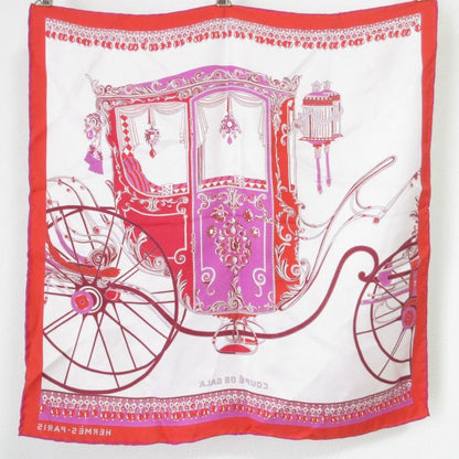 Hermes Coupe de Gala Carre 45 Silk Scarf Red
