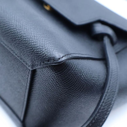 Celine Belt Bag Nano 2-Way Black Leather Gold