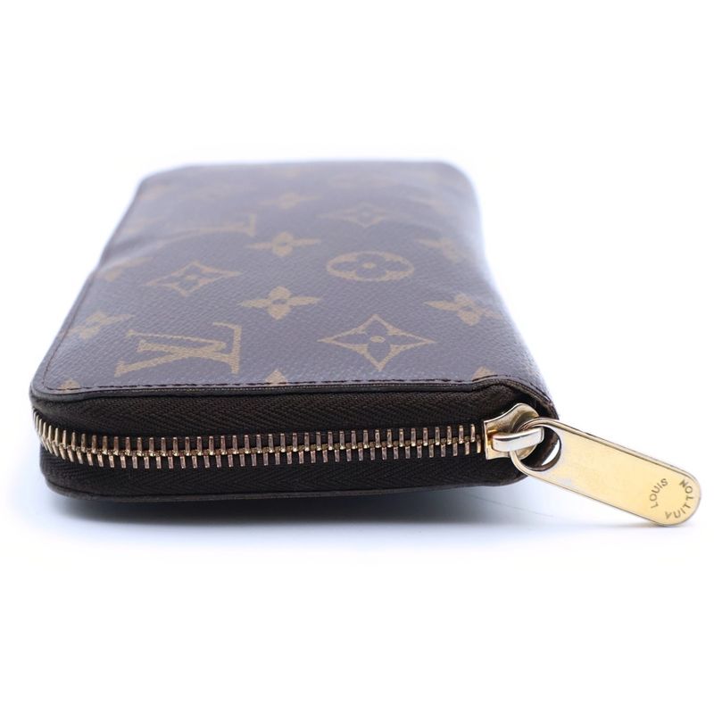 Louis Vuitton Monogram Zippy Wallet Round Gold