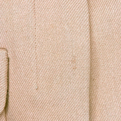Prada Vintage Wool Belted Stand Collar Coat 40 Beige