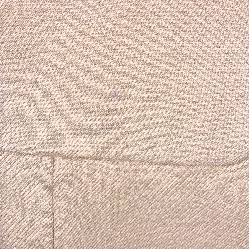 Prada Vintage Wool Belted Stand Collar Coat 40 Beige