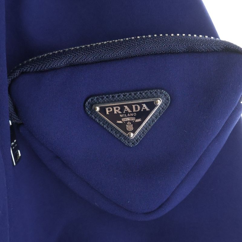 Prada Bonded Bomber Jacket Navy