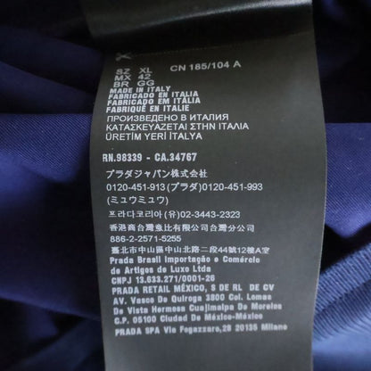 Prada Bonded Bomber Jacket Navy