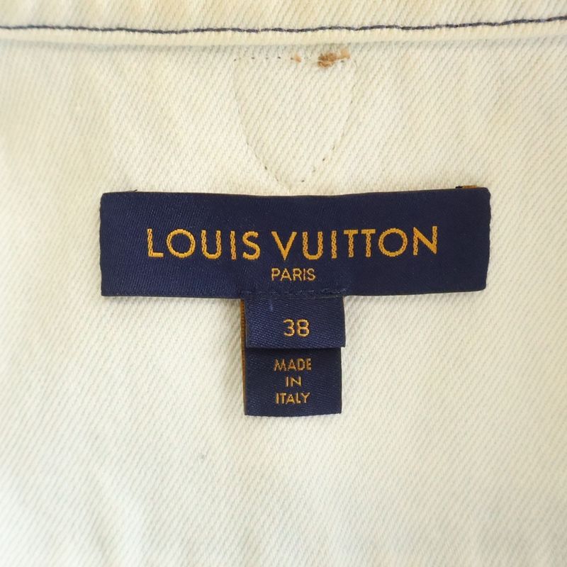 Louis Vuitton Light Blue Denim Jacket Monogram Brown