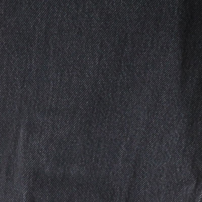 Balenciaga Sideline Design Multi Pocket Button Fly Denim Pants Black