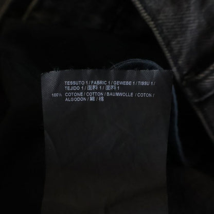 Balenciaga Sideline Design Multi Pocket Button Fly Denim Pants Black
